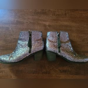 Silver Booties by Vera Wang